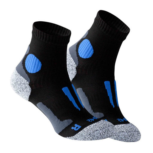 Εικόνα για Unisex Κάλτσες με Ενισχυμένο Πέλμα Χρώματος Μαύρο - Μπλέ Speed Stark Soul 2074