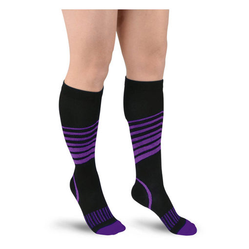 Εικόνα για Αθλητικές Κάλτσες Συμπίεσης Χρώματος Μαύρο Μωβ OEM