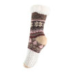Εικόνα για Γυναικείες Αντιολισθητικές Κάλτσες Με Χιονονιφάδες και Ελάφι Μπεζ-Καφέ Onesize Yenita 4119