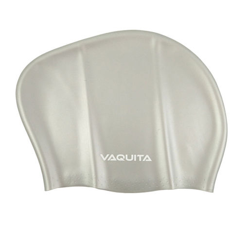 Εικόνα για Vaquita Σκουφάκι Κολύμβησης Ενηλίκων Long Hair - 100% Σιλικόνη Ασημί 66554