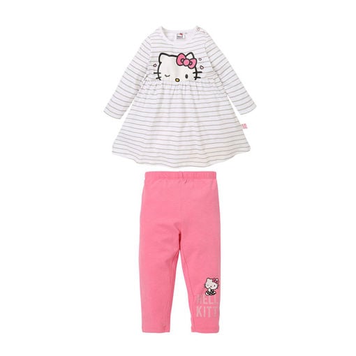 Εικόνα για Βρεφικό Σετ Φόρεμα & Κολάν για Κορίτσι Ροζ-Λευκό Hello Kitty