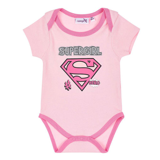 Εικόνα για Βρεφικό Φορμάκι για Κορίτσι Χρώματος Ροζ Superman Για 24 Μηνών