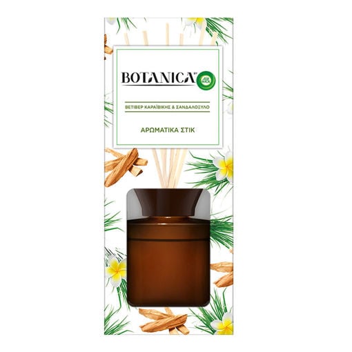 Εικόνα για Αρωματικά Στικ Βετιβέρ με Άρωμα Καραϊβικής & Σανδαλόξυλο Botanica Airwick 80 ml