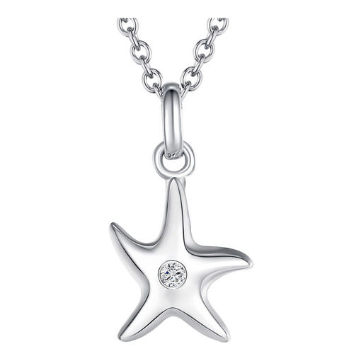 Εικόνα για Γυναικείο Μενταγιόν Αστέρι με Αλυσίδα από Ασήμι 925 Tess Diamonds 60360132