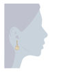 Εικόνα για Γυναικεία Σκουλαρίκια Κρεμαστά με Στρογγυλό Μενταγιόν Iconic Collection 60041006