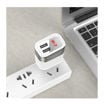 Picture of Πριζάκι Φόρτισης με 2 Θύρες USB και Ψηφιακή Ένδειξη Χρώματος Λευκό C40A