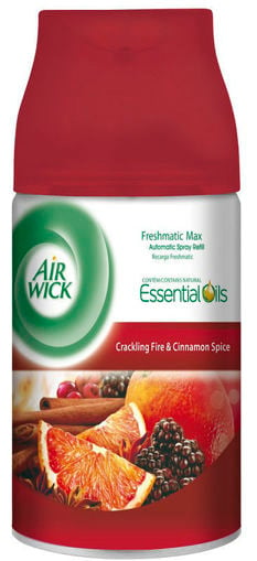 Εικόνα για Ανταλλακτικό Αρωματικό Χώρου Airwick Freshmatic Crackling Fire & Cinnamon Spice 250 ml