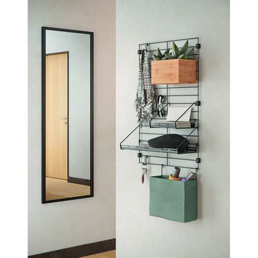 Εικόνα για Πλέγμα Τοίχου Mural Line Μαύρο 43x68cm - Μοντέρνο Σύστημα Αποθήκευσης & Οργάνωσης Metaltex 377010