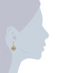 Εικόνα για Γυναικεία Σκουλαρίκια Κρεμαστά Xρυσά Με Μαύρο Κρύσταλλο Tassioni 60041056