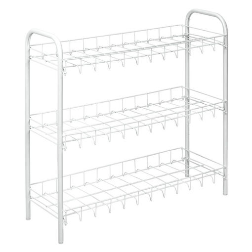 Εικόνα για Παπουτσοθήκη Μεταλλική Τριώροφη για 9 Ζεύγη 64 x 23 x 59 cm Metaltex Scarpa 365403