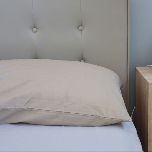 Εικόνα για Μαξιλαροθήκη με Φερμουάρ Για Μαξιλάρι Σώματος Body Pillow Μπεζ 50 x 160 cm Fiber