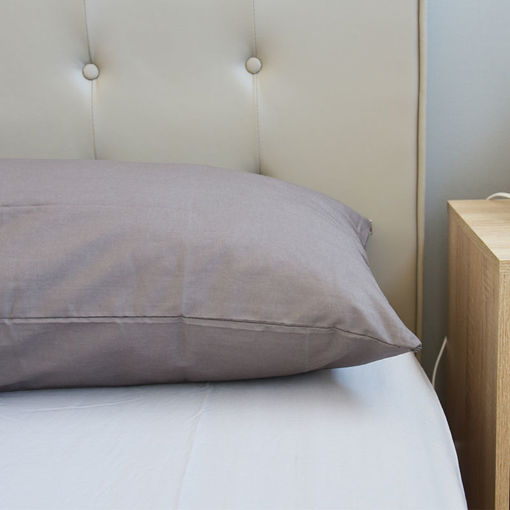 Picture of Μαξιλαροθήκη με Φερμουάρ Για Μαξιλάρι Σώματος Body Pillow Γκρι 50 x 160 cm Fiber