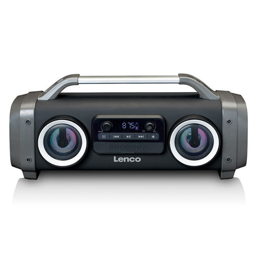 Εικόνα για Αδιάβροχο Ηχείο Bluetooth Ραδιόφωνο FM USB και Micro SD με Εφέ Φωτισμού Lenco SPR-100