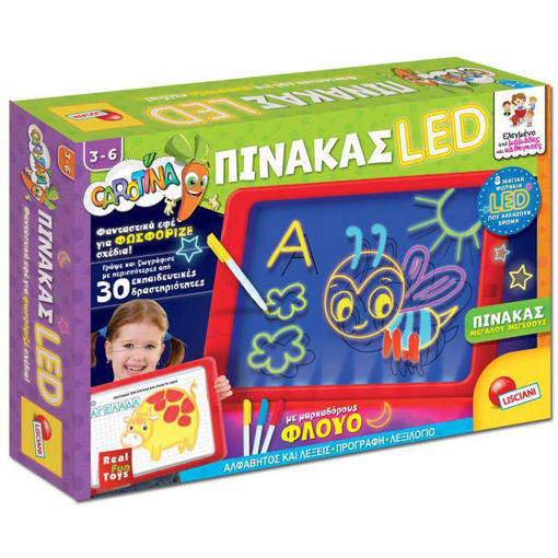 Εικόνα για Πίνακας led με Φωσφοριζέ Μαρκαδόρους Carotina Lisciani 77441