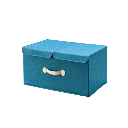 Εικόνα για Κουτί Φύλαξης Οργάνωσης Με Διπλό Καπάκι Μπλε 50 x 29.5 x 25 cm