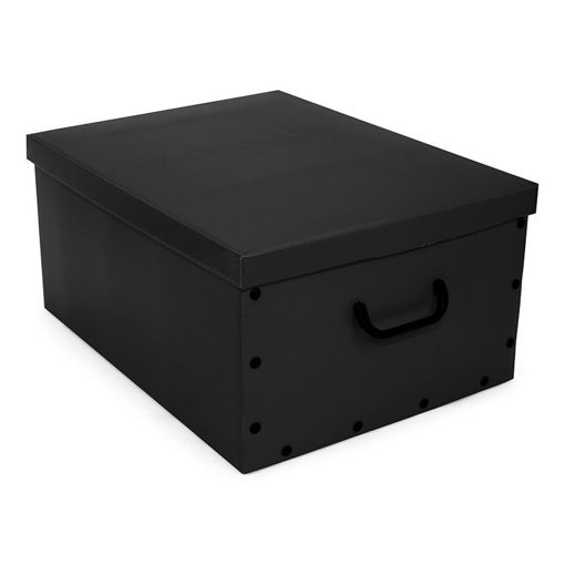 Εικόνα για Κουτί Φύλαξης από Χαρτόνι Μαύρο 40 x 3,5 x 50 cm Αναδιπλώμενο Big Box Ordinett 11089