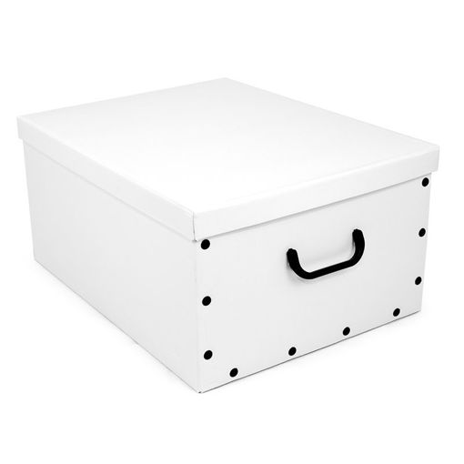 Εικόνα για Κουτί Φύλαξης από Χαρτόνι Λευκό 40 x 3,5 x 50 cm Αναδιπλώμενο Big Box Ordinett 11089