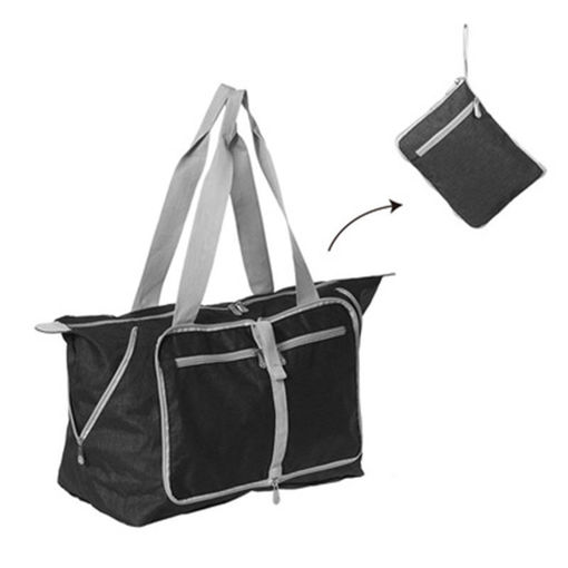 Εικόνα για Αναδιπλώμενη Τσάντα Ώμου Μαύρη 53 x 30 x 18 cm