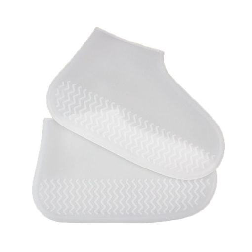 Εικόνα για Αδιάβροχα Αντιολισθητικά Καλύμματα Παπουτσιών Σιλικόνης – Waterproof Silicone Shoe Cover  Λευκό Small