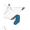 Εικόνα για Σετ 2 Πλαστικές Κρεμάστρες για Κάλτσες για την Απλώστρα Metaltex 405160