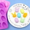Εικόνα για Φόρμα Σιλικόνης για Σοκολατένια Αυγά και Λαγουδάκια 12 Θέσεων