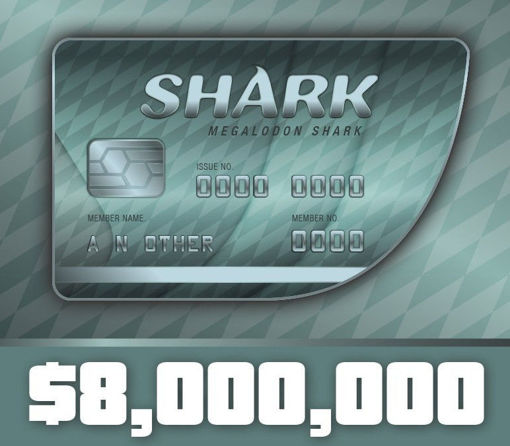 Εικόνα για Grand Theft Auto Online - $8,000,000 Megalodon Shark Cash Card PC Activation Code