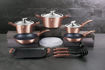 Picture of Berlinger Haus Σετ αντικολλητικά μαγειρικά σκεύη 14 τεμαχίων με τριπλή μαρμάρινη επίστρωση Metallic Rose Gold, BH-7124