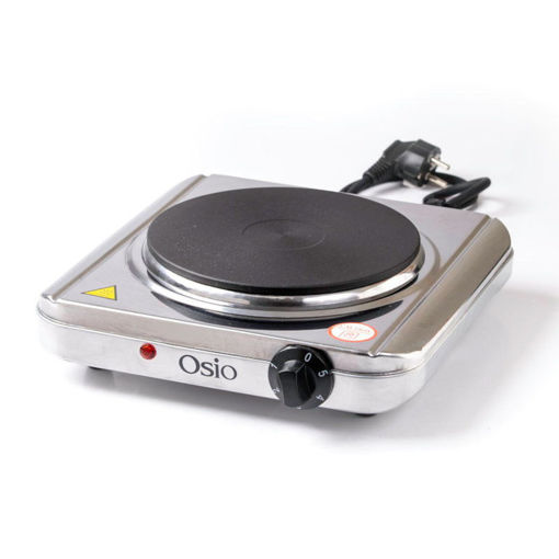 Picture of Osio OHP-2418 Μονή ηλεκτρική εστία κουζίνας inox 18.5 cm με θερμοστάτη 1500 W