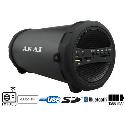 Εικόνα για Φορητό ηχείο Bluetooth με ραδιόφωνο USB, Aux-In και κάρτα SD – 10 W Akai ABTS-11B