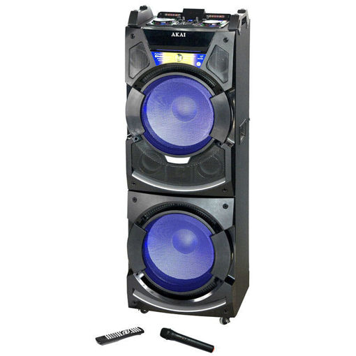 Εικόνα για Bluetooth karaoke party speaker με Ασύρματο Μικρόφωνο Akai DJ-S5H