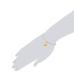 Picture of Γυναικείο Μεταλλικό Βραχιόλι Λευκό με Μαργαριτάρια του Γλυκού Νερού Kaimana 60120036