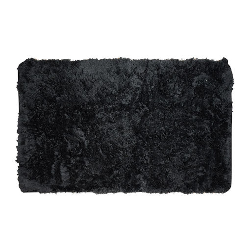 Εικόνα για Πατάκι Μπάνιου Αντιολισθητικό Μαύρο 80x50cm Estia Fluffy 02-7409