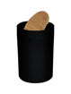 Εικόνα για Estia Χαρτοδοχείο Μπάνιου Bamboo Πλαστικό 5Lt Μαύρο με Παλλόμενο Καπάκι 02-3876
