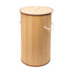 Picture of Καλάθι Απλύτων Πτυσσόμενο Καφέ 36x36x66cm (57lt) Estia Bamboo Essentials 02-12823