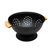 Εικόνα για Σουρωτήρι Ζυμαρικών Μεταλλικό Μαύρο 24x24x13.7cm Estia Bamboo Essentials 01-12915