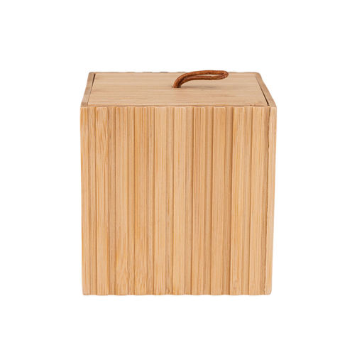 Εικόνα για Κουτί Αποθήκευσης Καφέ 9x9x8cm Estia Bamboo Essentials 02-13165