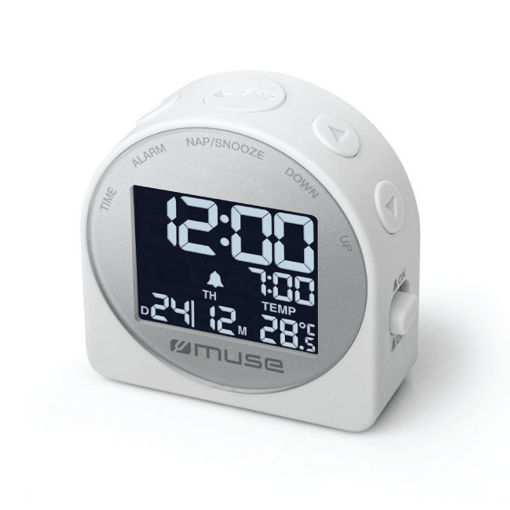 Εικόνα για Ψηφιακό Ρολόι-Ξυπνητήρι M-09CW Muse Μπαταρίας Λευκό