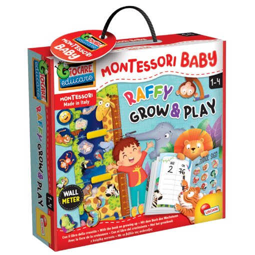 Εικόνα για Lisciani Montessori Baby Παίζω & Μεγαλώνω με τον Λούλη – Εκπαιδευτικός Υψομετρητής Τοίχου 1-4 Ετών 92789