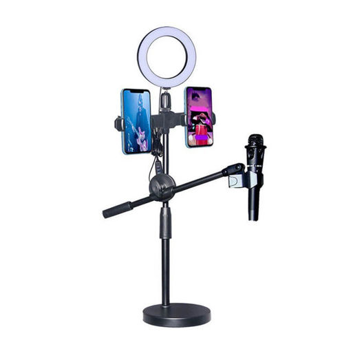 Εικόνα για Selfie Ring Light LED με Bάσεις Kινητού & Mικροφώνου
