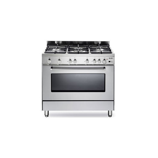 Εικόνα για Κουζίνα Αερίου 90εκ ELBA 9S EX 888F-GR Inox - 5 Εστίες, Αερόθερμος Φούρνος 100L