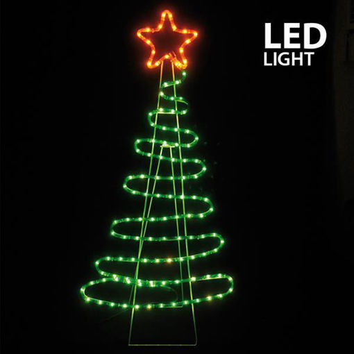 Εικόνα για Φωτιζόμενο Χριστουγεννιάτικο Δέντρο 112cm Εξωτερικού Χώρου Ρεύματος Eurolamp 600-20013