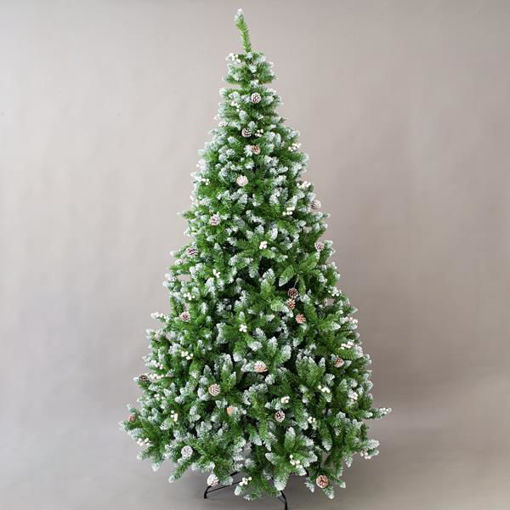 Εικόνα για Χριστουγεννιάτικο Έλατο Μόσχα Πράσινο Χιονισμένο 270cmμε Μεταλλική Βάση Eurolamp 600-30166