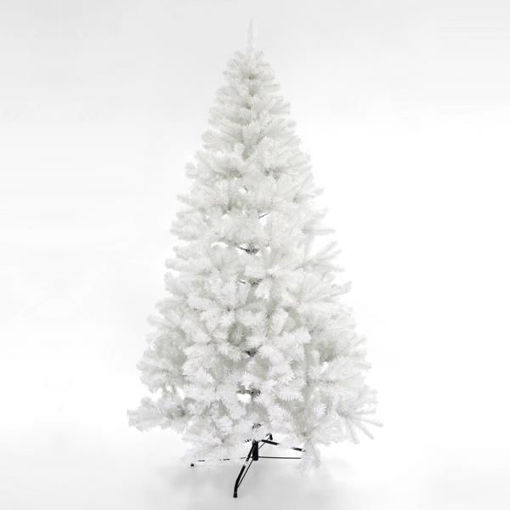 Εικόνα για Χριστουγεννιάτικο Δέντρο Έλατο Αλάσκα Λευκό 180cm με Μεταλλική Βάση Eurolamp 600-30186