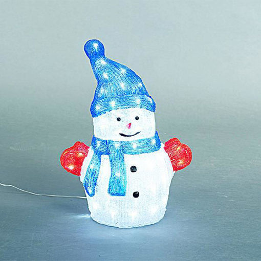 Εικόνα για Φωτιζόμενος Χιονάνθρωπος Λευκός Ρεύματος 31x24x50cm, IP44 Εξωτερικής Χρήσης Eurolamp 600-40878