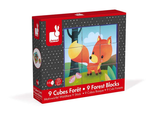 Εικόνα για Παιδικό Puzzle Ζώα του Δάσους 9 τεμ. για 2+ Ετών Janod JND-J02731