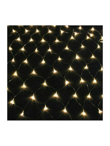 Εικόνα για Δίχτυ Με 240 Χριστουγεννιάτικα Λαμπάκια LED Θερμό Λευκό 2m x 150cm με Πράσινο Καλώδιο Eurolamp 600-11381
