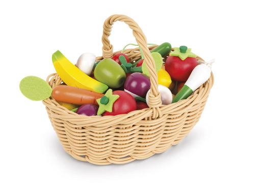 Εικόνα για Καλάθι Με 24 Φρούτα & Λαχανικά Janod J05620