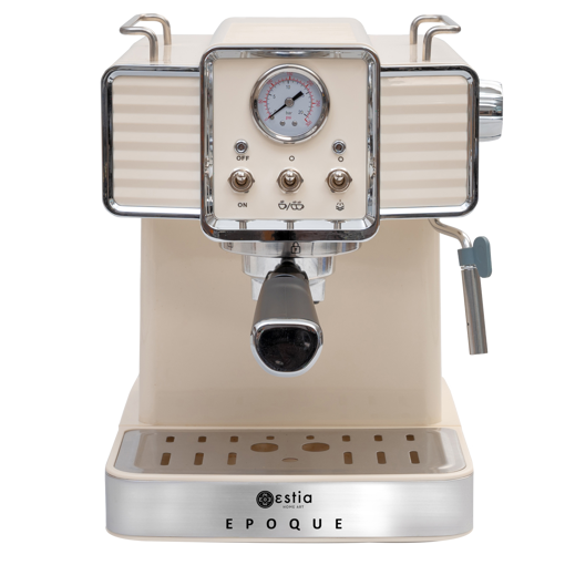 Εικόνα για Μηχανή Espresso 1350w 20bar 1.5lt Κρεμ Estia Retro Epoque 06-12342
