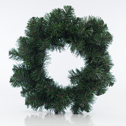 Εικόνα για Χριστουγεννιάτικο Διακοσμητικό Στεφάνι με Διάμετρο 50 cm, Πράσινο Eurolamp 600-30223