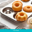 Εικόνα για Φόρμα Ζαχαροπλαστικής Για Donuts 6 Θέσεων από Ανθρακοχάλυβα Champagne Gold CHEFMADE